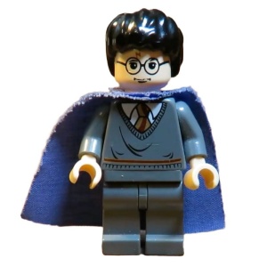 hp051G Harry Potter, Dark Bluish Gray Sweater, Dark Bluish Gray benen gebruikt *0M0000