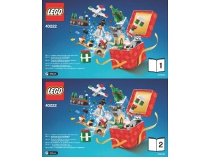 INS40222 40222 BOUWBESCHRIJVING- Holiday Countdown Calender (2 boekjes) gebruikt *