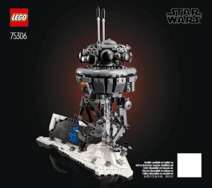INS75306-G 75306 BOUWBESCHRIJVING-Imperial Probe Droid gebruikt *