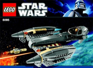 INS8095 8095 BOUWBESCHRIJVING- General Grievous' Starfighter NIEUW *LOC 6226