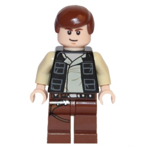 sw0451G Star Wars: Han Solo met roodbruine benen en vest gebruikt *0M0000