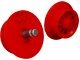 wheel2a-5G Treinwiel met spaken (voor motor) rood gebruikt *