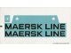 10155stk03 STICKER 10155 Maersk schip NIEUW *0S0000