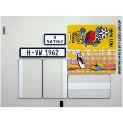 10220stk01 STICKER 10220 VW Bus NIEUW *0S0000