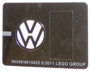 10220stk02 STICKER 10220 VW Bus VW symbool NIEUW *0S0000