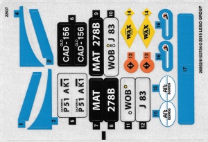 10252stk01 STICKER 10252 Volkswagen Kever NIEUW *0S0000