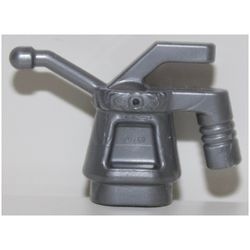 11402c-95 Oliekan geribbeld handvat zilver, mat NIEUW *0W012