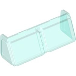 13756-15 Ruit cabine 2x6x2 zie frame 13760 transparant lichtblauw NIEUW *