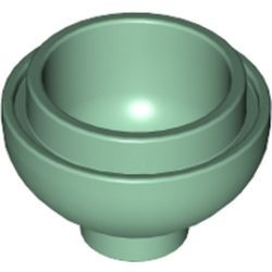 15395-48 Steen, 2x2x1 dome BODEM groen, zandkleurig NIEUW *1B081