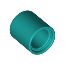 18654-39 Technic, Pin koppelaar ** LENGTE 1 ** Rond turquoise, donker NIEUW *1A070