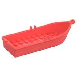 21301-220 Roeiboot 14x5x2 rood, koraal NIEUW *1E004