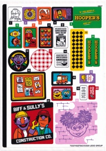 21324stk01 STICKER 21310 Sesame Street NIEUW *0S0000