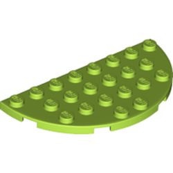 22888-34 Platte plaat 4x8 afgeronde hoeken lime NIEUW *5C069