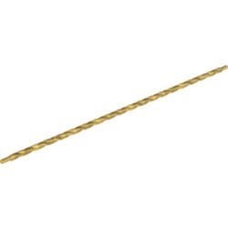 23421-115G Glijpaal met draai 32L goud, parel gebruikt *5D0000