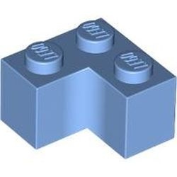 2357-42 Steen 2x2 hoek blauw, midden NIEUW *1B010