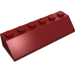 23949-59 Dakpan 45 graden 2x6 rood, donker NIEUW *1L000