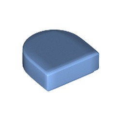 24246-42 Tegel 1x2 halve circel (Stadium) blauw, midden NIEUW *5A077