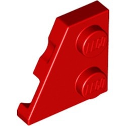 24299-5 Wig plaat 2x2 links rood NIEUW *1B229