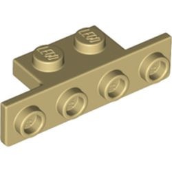 2436-2G Verbindingsplaat 1x2- 1x4 (kan ook 28802 zijn) crème gebruikt *6K1
