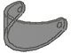 2447-13 Helmvizier transparant zwart NIEUW *0L0000