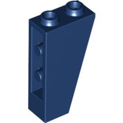 2449-63 Omgekeerde dakpan 75 graden 2x1x3 blauw, donker NIEUW *1B244