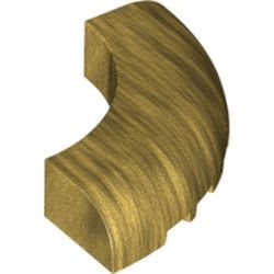 24599-115 Steen 5x5x1 gebogen (Macaroni) goud, parel NIEUW *