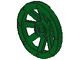 2470-6 Wiel Kasteel klein (27mm diameter) groen NIEUW *