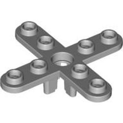 2479-86 Rotor 5x5 afgeronde bladen (4 bladen) grijs, licht (blauwachtig) gebruikt *1D042