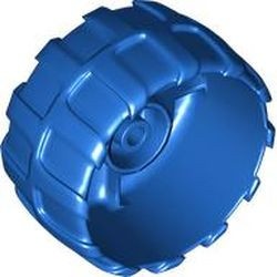 2515-7G Hardplastic wiel groot (54x30) PAST NIET DOOR BRIEVENBUS blauw gebruikt *