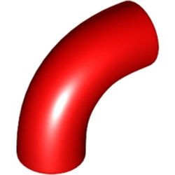 25214-5 Elleboog 2x2 zonder 45 graden rood NIEUW *1B063