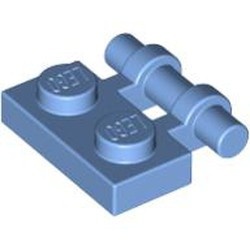 2540-42 Platte plaat 1x2 met OPEN hendel blauw, midden NIEUW *1B293