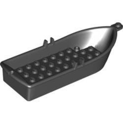 2551-11 Roeiboot 14x5x2 zwart NIEUW *