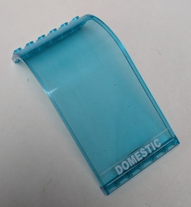 2572pb05-15G Paneel 6x6x9 gebogen top DOMESTIC (Sticker) - Set 7894 transparant lichtblauw gebruikt *