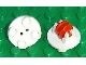2655c01-1G Platte plaat 2x2 rond met wielhouders MET wiel wit gebruikt *0L000