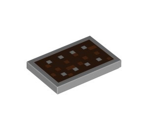 26603pb008-86 Tegel 2x3 Minecraft schild grijs, licht (blauwachtig) NIEUW *0L0000