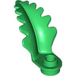 2682-6 Blad gekruld met ronde 1x1 plaat met gat groen NIEUW *5C082