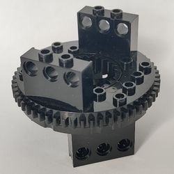 2856c01-11G Technic Draaischijf type 1 zwart gebruikt *5D000