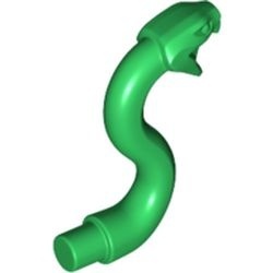 28588-6 Slangenhoofd met open mond groen NIEUW *0D000