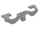 2871-9G Decoratief zijstuk voor treinmotor 9V (NIET voor radiografisch en bluetooth) lichtgrijs (klassiek) gebruikt *0B068