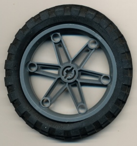 2903c01-85 Wiel 61.6x13.6 Motorfiets (velg) met band 81.6x15 (2903/2902) grijs, donker (blauwachtig) NIEUW *5W000