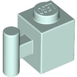 2921-152 Steen 1x1 met handvat aqua, licht NIEUW *1B032