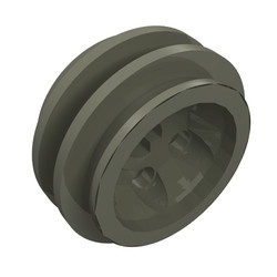 2994-10G Wiel 30.4x14 VR 6 gaten (alleen velg) donker, grijs (klassiek) gebruikt *5W000