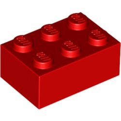 3002-5 Steen 2x3 rood NIEUW *5K0000