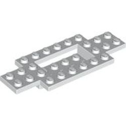 30029-1G Bodemplaat 10x4x2/3 gladde onderkant wit gebruikt *R3