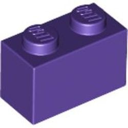3004-89B BULK: 50x Steen 1x2 paars, donker NIEUW *
