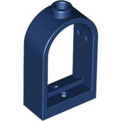 30044-63 Raam 1x2x2 2/3 ronde top blauw, donker NIEUW *1B281