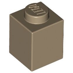 3005-69 Steen 1x1 crème,donker NIEUW *1B002