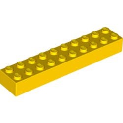 3006-3G Steen 2x10 geel gebruikt *5K0000