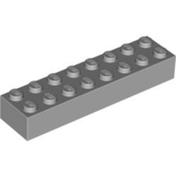 3007-86G Steen 2x8 grijs, licht (blauwachtig) gebruikt *5K0000