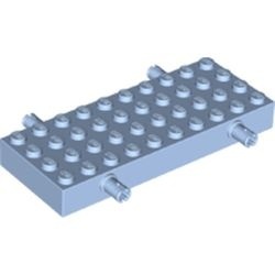 30076-103 Steen 4x10 met vier wielpinnen blauw, lichthelder NIEUW *